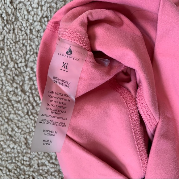 ryderwear - pink athletic biker shorts - Picture 2 of 4